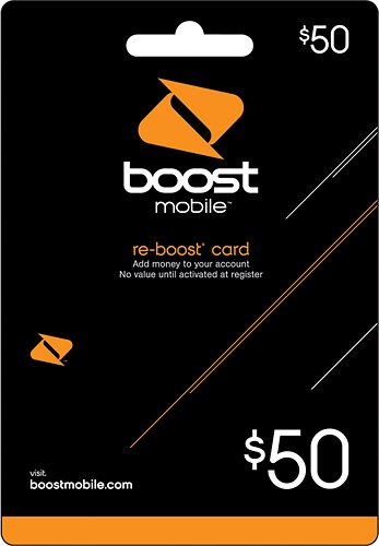 Boost Mobile - $50 Re-Boost Card - Multi