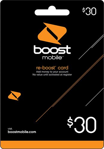  Boost Mobile - $30 Re-Boost Card - Multi