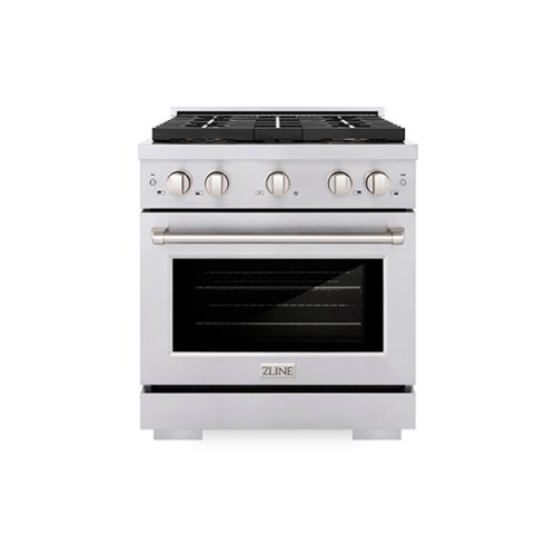 ZLINE - 30 in. 4.2 cu. ft. Freestanding Paramount Dual Fuel Range with DuoPro Cooktop and Convection Oven - Stainless Steel