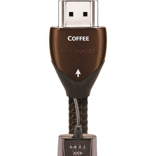  AudioQuest - Coffee 2' 4K Ultra HD HDMI Cable - Black/Brown