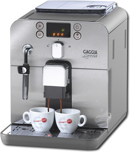  Gaggia - Brera Brewer, Stainless Steel Front Panel - Silver/Black