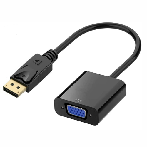 Stock Preferred - DisplayPort to VGA Female Converter Adapter Cable - Black-Front_Standard 