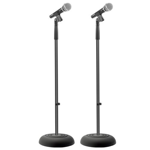 Pyle - Universal Microphone Stand - Handheld Mic-Front_Standard 