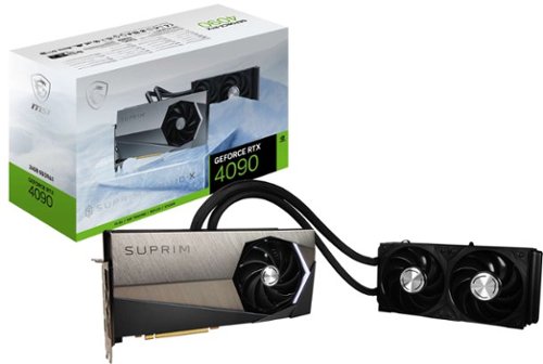 MSI - NVIDIA GeForce RTX 4090 SUPRIM LIQUID X 24G 24GB DDR6X PCI Express 4.0 Graphics Card - Silver