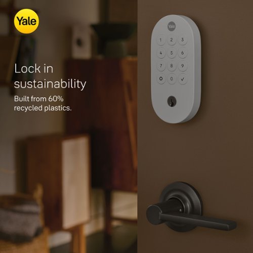 Yale Smart Lock with Matter, Designed for Google Home; Electronic Deadbolt with Pushbutton Keypad - Ash WORLDWIDE DELIVERY