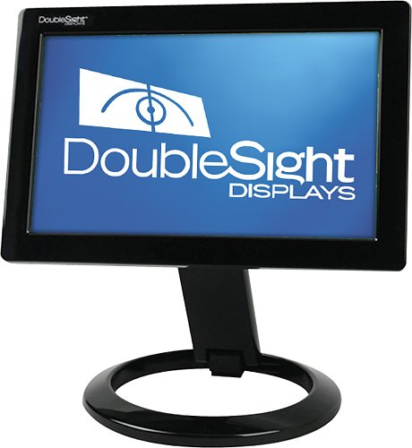 DoubleSight - Smart 7" USB Flat-Panel LCD Monitor (USB) - Black