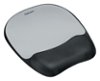 Fellowes - Memory foam Mouse Pad/Wrist Rest- Streak - Silver-Front_Standard