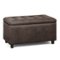 Simpli Home - Cosmopolitan Storage Ottoman - Distressed Brown-Front_Standard