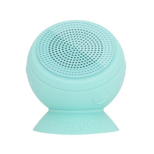 Speaqua - Barnacle Pro 2.0 Portable Waterproof Bluetooth Speaker with Built in Storage (2,000 songs) - Sea Glass-Front_Standard 