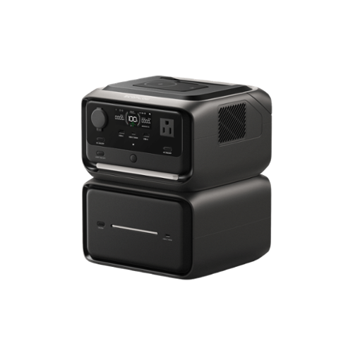 EcoFlow - River 3 Max Plus 858Wh (Wireless) Portable Power Station (858 Wh Capacity) - Black