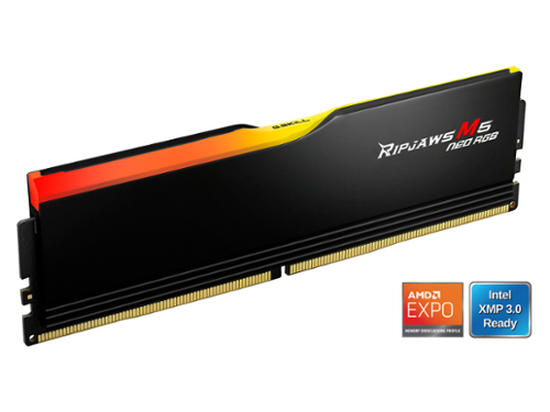 G.SKILL Ripjaws M5 Neo RGB 16GB DDR5 6000MHz RAM Black F5