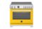 Bertazzoni - 36" Professional Series range - Electric self clean oven - 5 induction zones - Yellow-Front_Standard