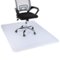 Mind Reader - Office Chair Mat for Carpet, Under Desk Protector, Carpet Grips, Rolling, PVC, 60"L x 46.25"W x 0.125"H - Clear-Front_Standard