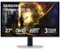 Samsung - 27" Odyssey OLED G6 (G61S) QHD 240Hz 0.03ms FreeSync Premium Pro and G-Sync Compatible Gaming Monitor with HDR - Silver Metal with Slim Design-Front_Standard