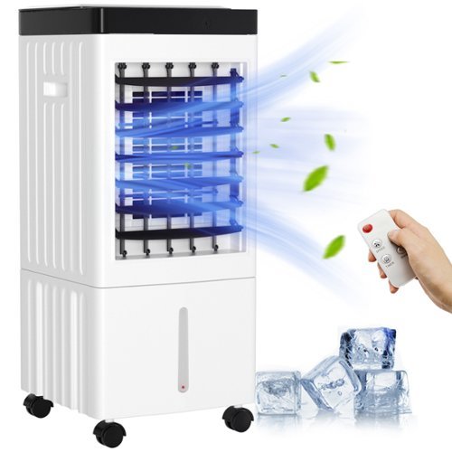 Topteng - 3-in-1 Portable Evaporative Cooler - Remote Control, 60° Oscillation, 2.64Gal, 65W, 3 Modes, Air Cooler for Home/Office​-Front_Standard 