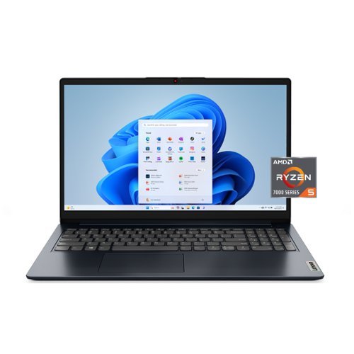  Lenovo - IdeaPad 1 15.6&quot; Full HD Laptop - AMD Ryzen 5 7520U - 8GB Memory- 256GB SSD - Abyss Blue