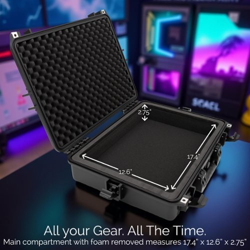 CASEMATIX Waterproof Hard Case for 15.6 17.3
