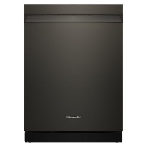 KitchenAid - 24" Top Control Built-In Dishwasher with Third Rack and ProDry System - Black Ore
