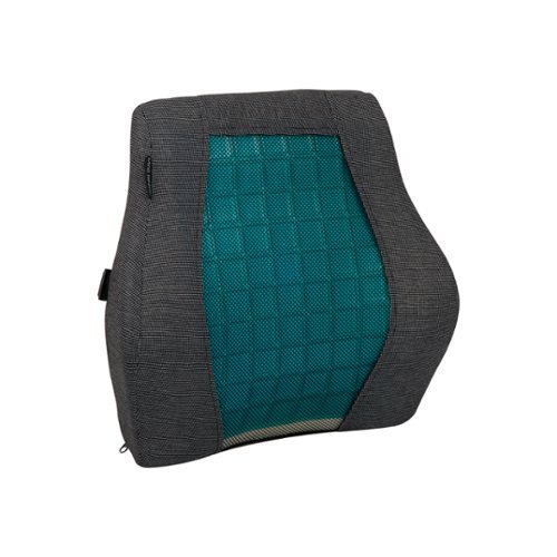 Mind Reader Ergonomic Lower Back Cushion, Office Chair, Posture Corrector, Memory Foam, 15.5L x 3.75W x 14.25H - Black WHERE TO BUY