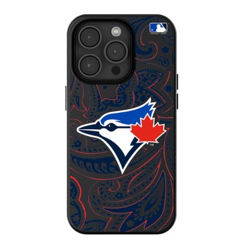 Keyscaper - MLB - Toronto Blue Jays Paisley iPhone Magnetic Bump Case - 16 Pro Max - Black-Front_Standard 