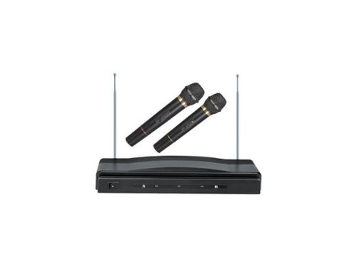 Supersonic - SC-900 Professional Wireless Dual Microphone System - Black-Front_Standard 