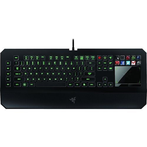 Razer - DeathStalker Ultimate Wired Gaming Membrane Keyboard with Back Lighting - Black-Front_Standard