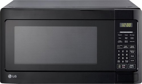  LG - 1.1 Cu. Ft. Mid-Size Microwave - Smooth Black