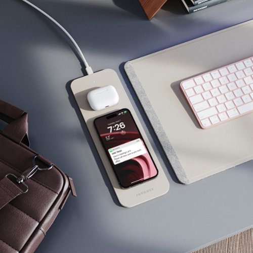 JOURNEY ALTI SLIM Wireless Charging Desk Mat - Light Grey HOW TO BUY