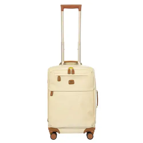 Front. Bric's - Volterra 21" Carry On Spinner Luggage - Cappuccino.