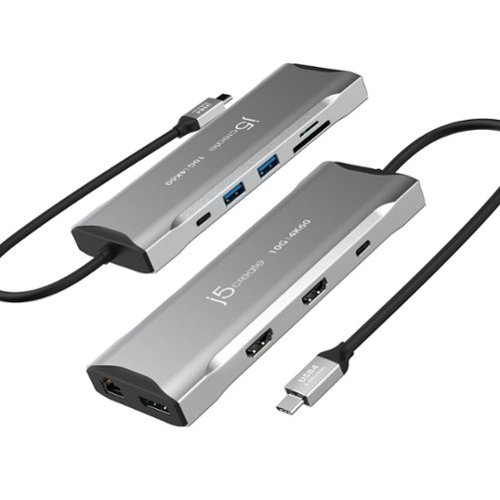 j5create 4K60 Elite USB-C Triple-Monitor 10Gbps Mini Dock - Space Grey BUY IN EUROPE