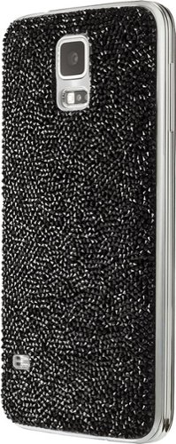  Swarovski Battery Cover for Samsung Galaxy S 5 Cell Phones - Mystic Black
