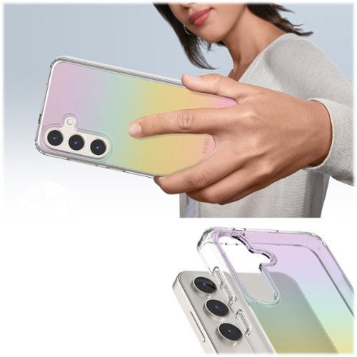 SaharaCase Hybrid-Flex Hard Shell Series Case for Samsung Galaxy S24 - Transparent Gradient BUY IN MIDDLE EAST