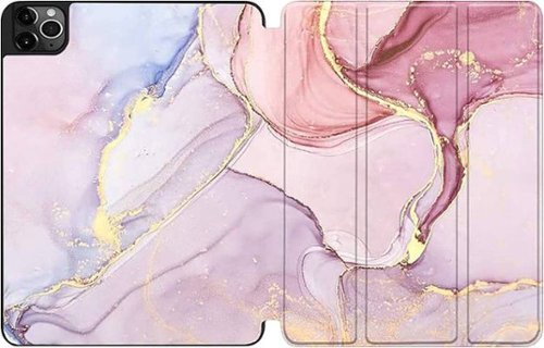 SaharaCase Marble Series Folio Case for Apple iPad Pro 11 (2nd, 3rd, and 4th Gen 2020-2022) - Pink Marble GLOBAL SHIPPING