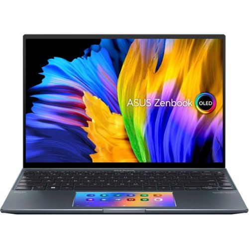 ASUS - Zenbook 14X OLED UX5400 14" Touch-Screen Laptop - Intel Core i7 - 16 GB Memory - NVIDIA GeForce MX550 - 512 GB SSD - Pine Gray-Front_Standard 