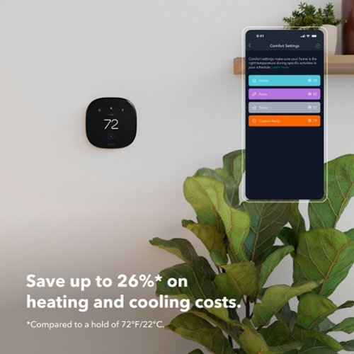 ecobee Enhanced Smart Programmable Touch-Screen Wi-Fi Thermostat with Alexa, Apple HomeKit and Google Assistant - Black GLOBAL SHIPPING