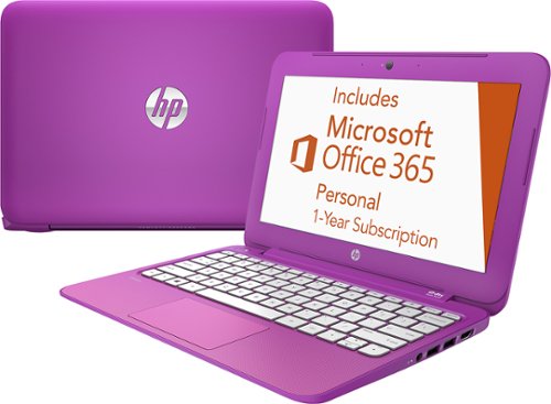  HP - Stream 11.6&quot; Laptop - Intel Celeron - 2GB Memory - 32GB Flash Storage - Orchid Magenta/Tulip Purple/Lily Pink