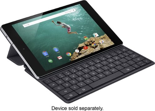  HTC - Keyboard Folio Case for Google Nexus 9 Tablets - Black