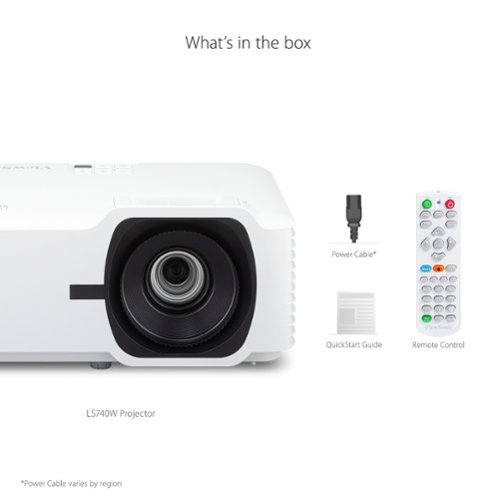 ViewSonic LS740W 5000 ANSI Lumens WXGA Laser Projector - White BUY IN EUROPE