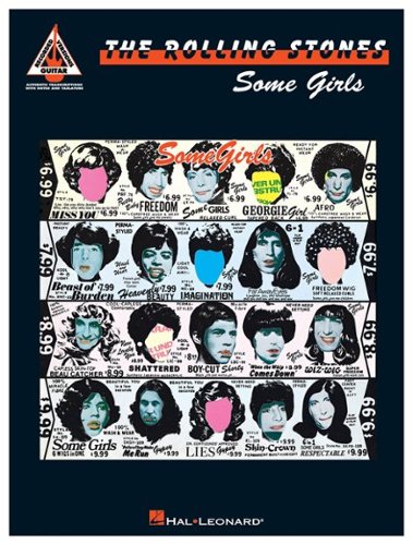  Hal Leonard - The Rolling Stones: Some Girls Sheet Music - White/Black/Red/Blue/Pink/Yellow