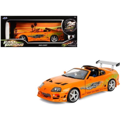 ミニカー FAST&FURIOUS 1993 Toyota Supra 1/18 1993 Toyota Supra Orange with Graphics 