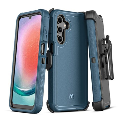 Mybat Pro - Maverick Series Case with Holster for Samsung Galaxy A16 5G - Blue-Front_Standard 