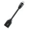 AudioQuest - DragonTail USB-A > Micro Adaptor - Female USB-A to Male Micro - Black-Front_Standard