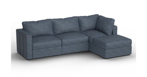 Lovesac - 4 Seats + 5 Sides Rained Chenille & Standard Foam