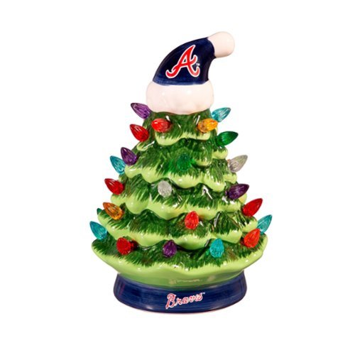 Evergreen Enterprises - Atlanta Braves 8" LED Light Up Christmas Tree - Multicolor-Front_Standard 