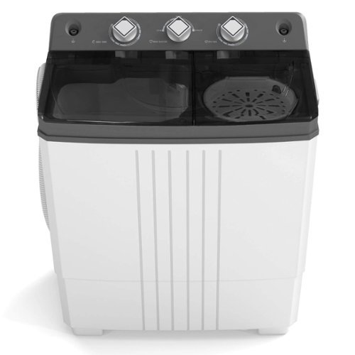 Portable Washing Machine, 20 LBS Washer & Spinner Combo with Built-in Drain Pump & Time Control-Front_Standard 