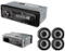 JBL - Celebrity150 Single DIN with 2 pair hertz 6.5" speakers - Black-Front_Standard