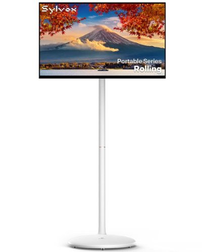 Sylvox - 32" Rolling Smart TV Tablet with Touchscreen, Android 14, 8GB+128GB, Built-in Battery, Voice Remote-Front_Standard 