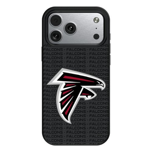 Keyscaper - NFL - Atlanta Falcons Primary Logo iPhone Magnetic Bump Case - 16 Pro Max - Black-Front_Standard 