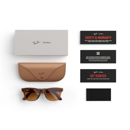 Ray-Ban Meta Wayfarer glasses with Meta AI, Audio, Photo, Video Compatibility - Polarized Brown Lenses - Shiny Caramel WHERE TO BUY