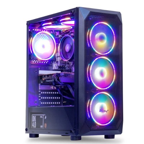 MXZ - Gaming PC Computer AMD Ryzen 5 3600,RX 6750GRE,8GB*2(16GB) DDR4, NVME M2 500GB,Windows 11 Pro Ready to Use - Black-Front_Standard 